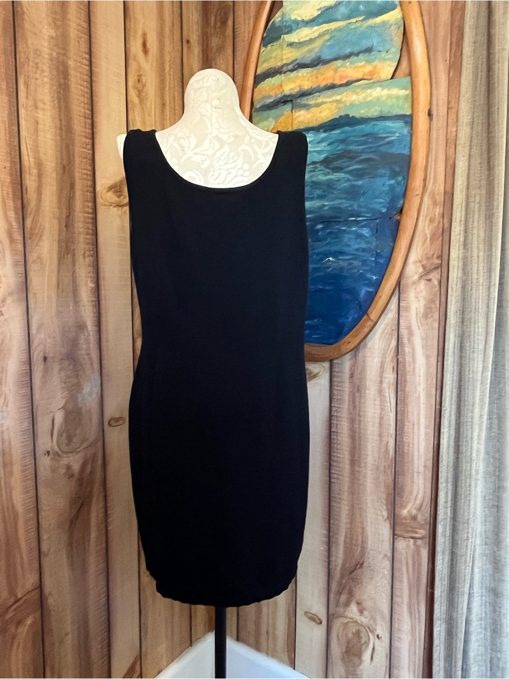 💋 St. John Black knit Dress - Picture 2 of 4
